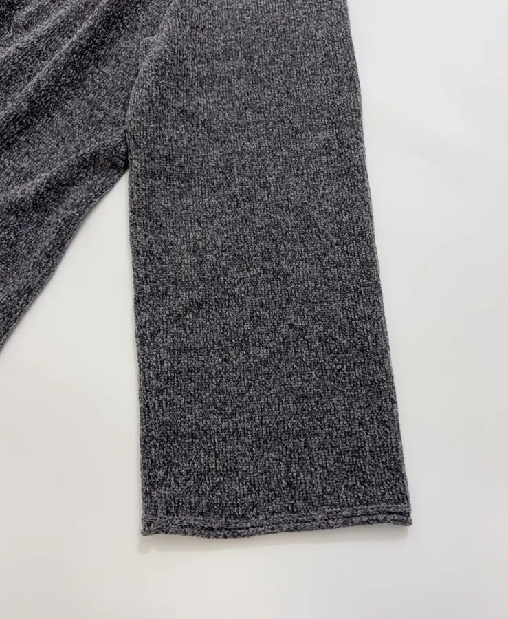 RUOHAN Charcoal High-Neck Relaxed Long-Sleeve Top in Charcoal, product view 05