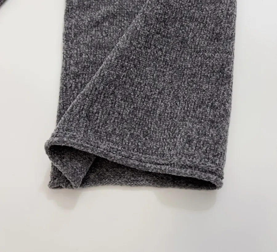 RUOHAN Charcoal High-Neck Relaxed Long-Sleeve Top in Charcoal, product view 06