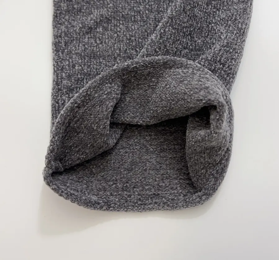 RUOHAN Charcoal High-Neck Relaxed Long-Sleeve Top in Charcoal, product view 07