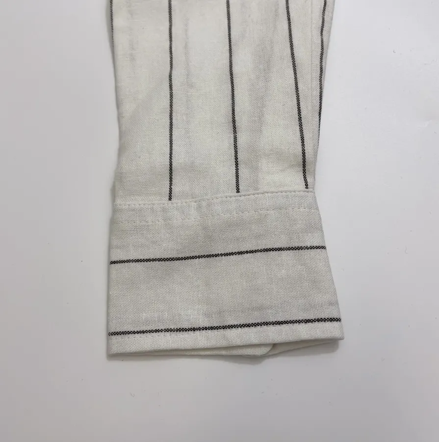 Polo Ralph Lauren Grey Pinstripe Relaxed Shirt in Grey, product view 06