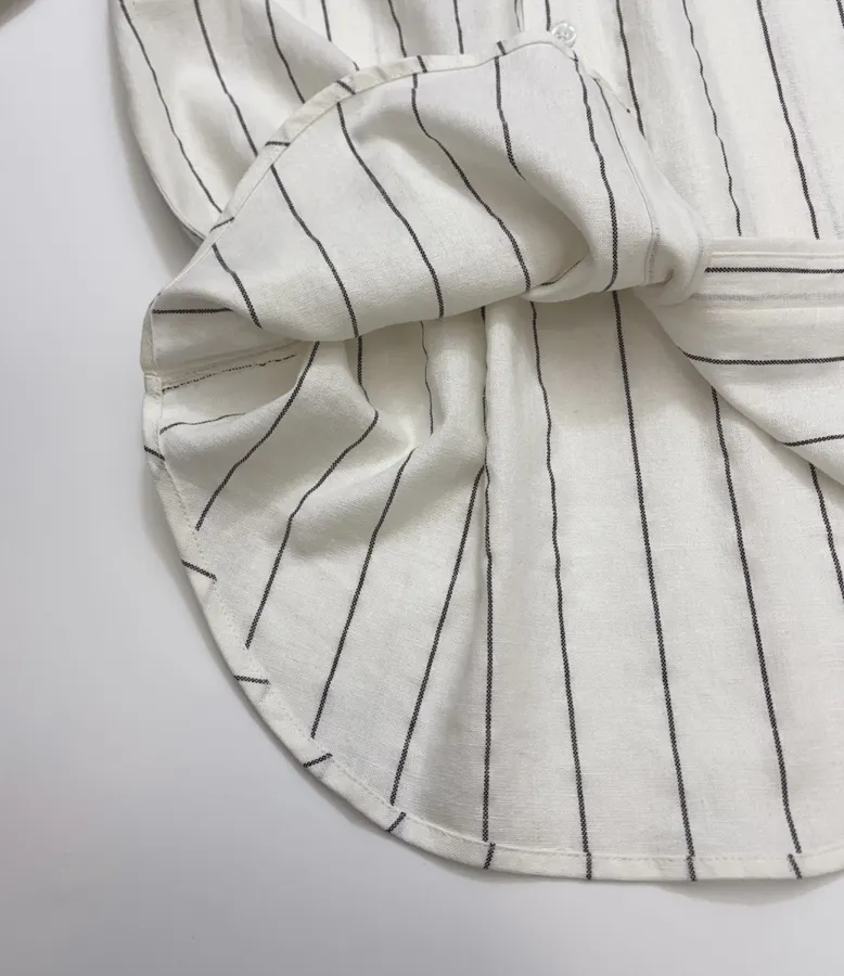 Polo Ralph Lauren Grey Pinstripe Relaxed Shirt in Grey, product view 08
