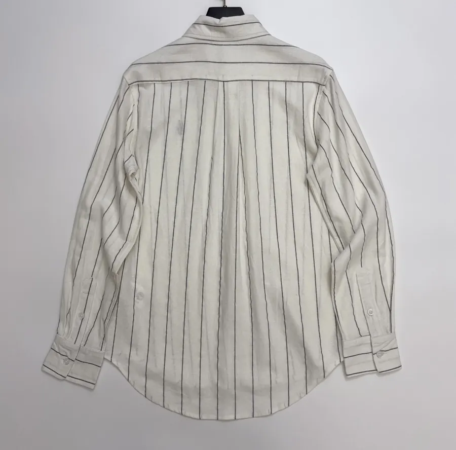 Polo Ralph Lauren Grey Pinstripe Relaxed Shirt in Grey, product view 10