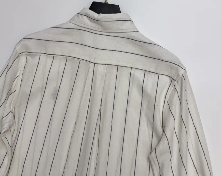 Polo Ralph Lauren Grey Pinstripe Relaxed Shirt in Grey, product view 11