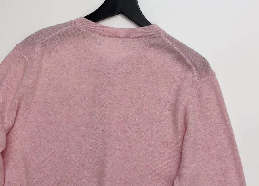 Loro Piana Pink Crew-Neck Button Cardigan in Pink, product view 13