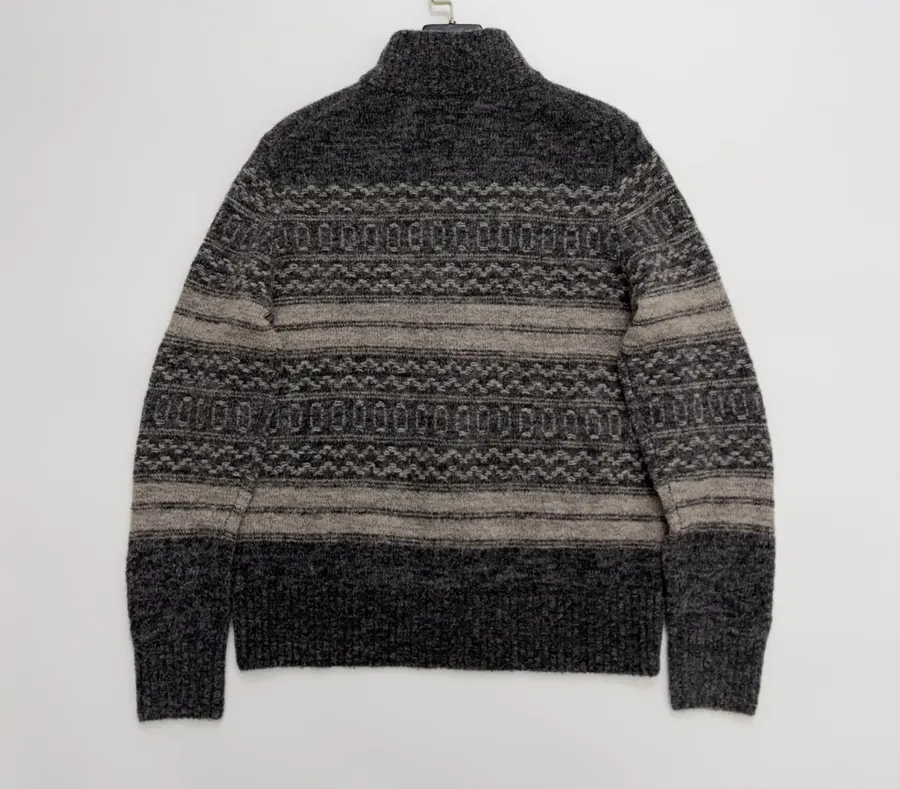 Brunello Cucinelli Jacquard turtleneck zip-up cardigan in As Shown, product view 17