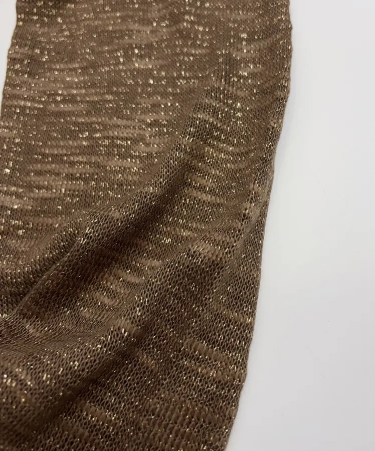 Round-neck long-sleeve relaxed knit top with dropped shoulders in As Shown, product view 04