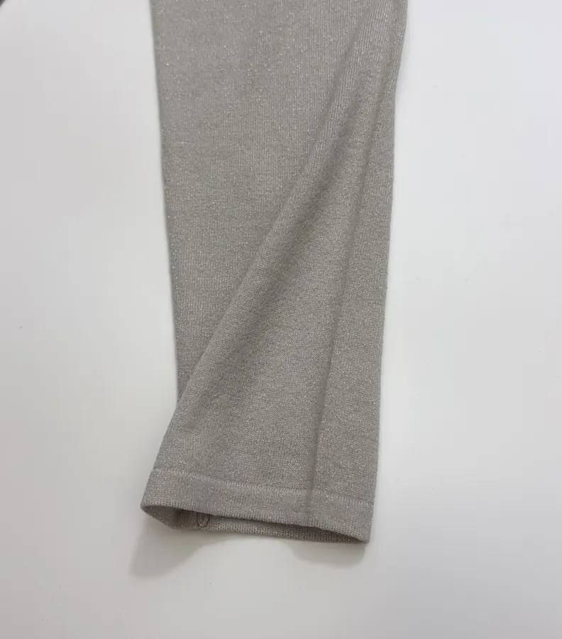 Brunello Cucinelli Taupe Boat-Neck Long-Sleeve Knit Top in Taupe, product view 06