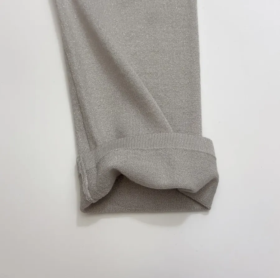 Brunello Cucinelli Taupe Boat-Neck Long-Sleeve Knit Top in Taupe, product view 07