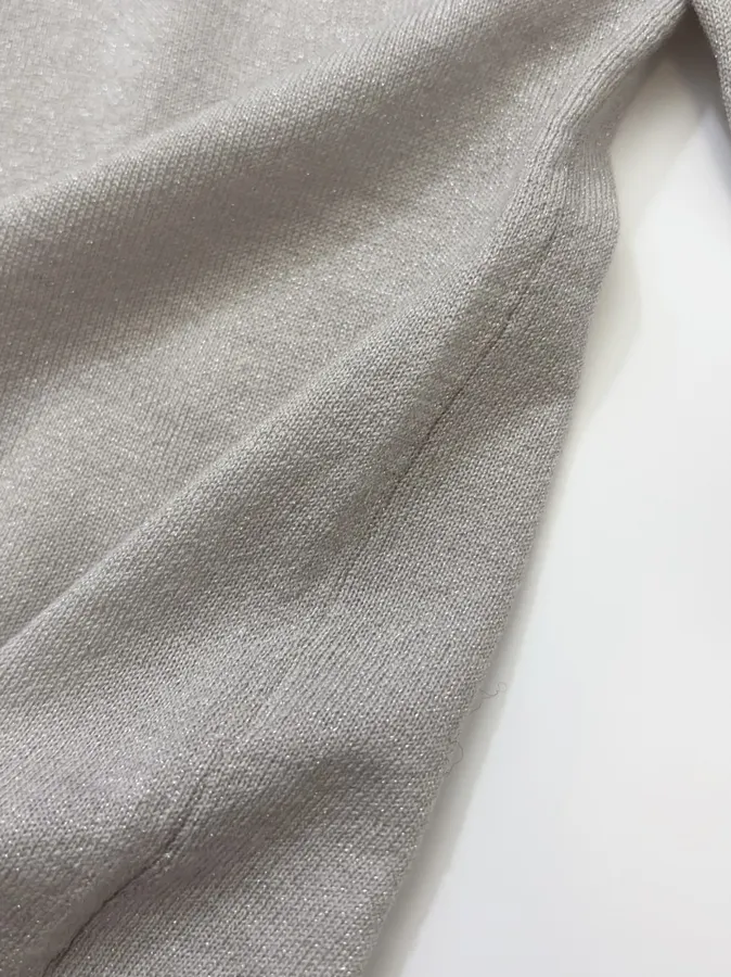 Brunello Cucinelli Taupe Boat-Neck Long-Sleeve Knit Top in Taupe, product view 13