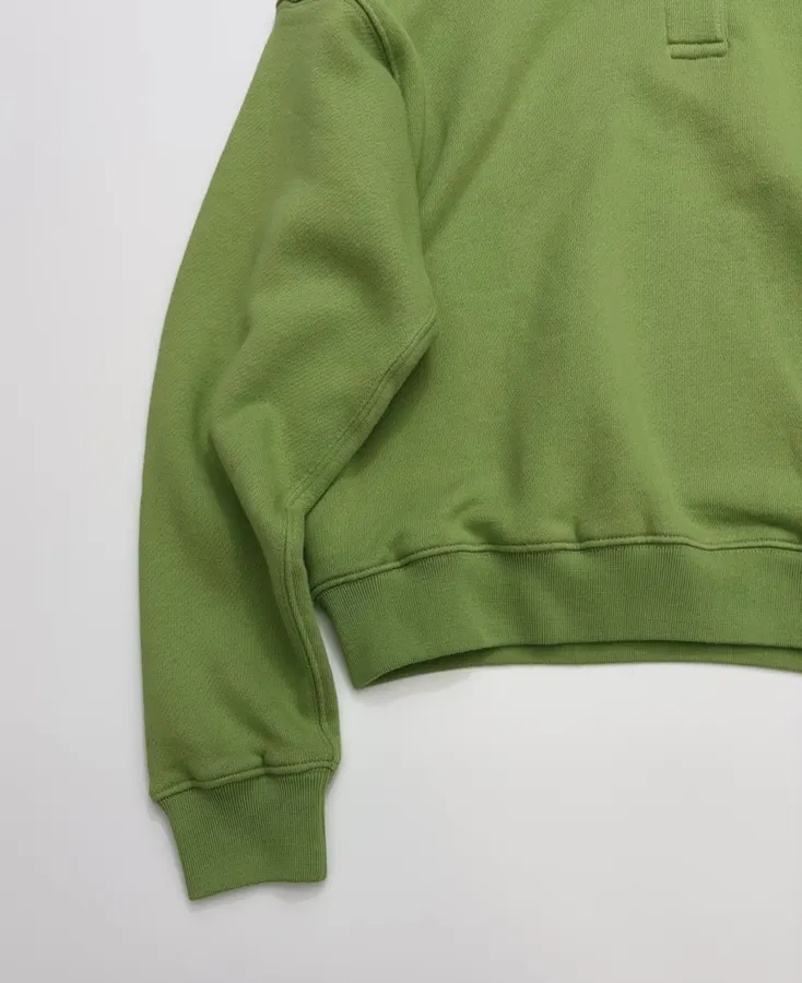 Polo Ralph Lauren Green Collared Pullover Sweatshirt in Green, product view 08
