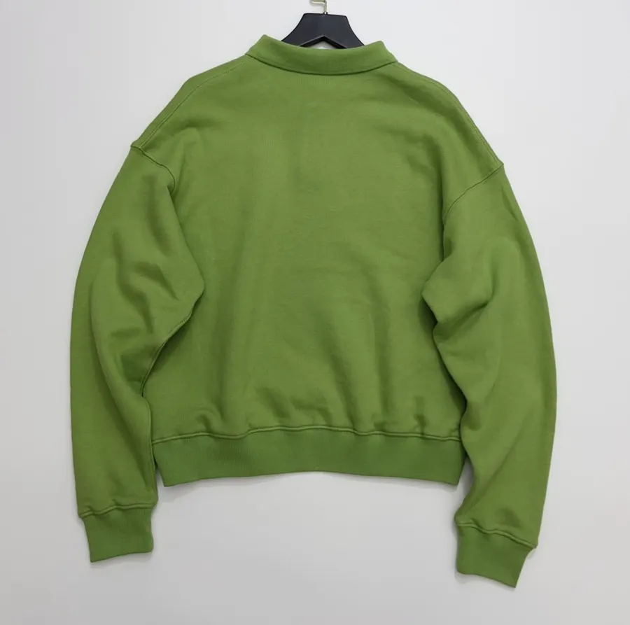 Polo Ralph Lauren Green Collared Pullover Sweatshirt in Green, product view 12
