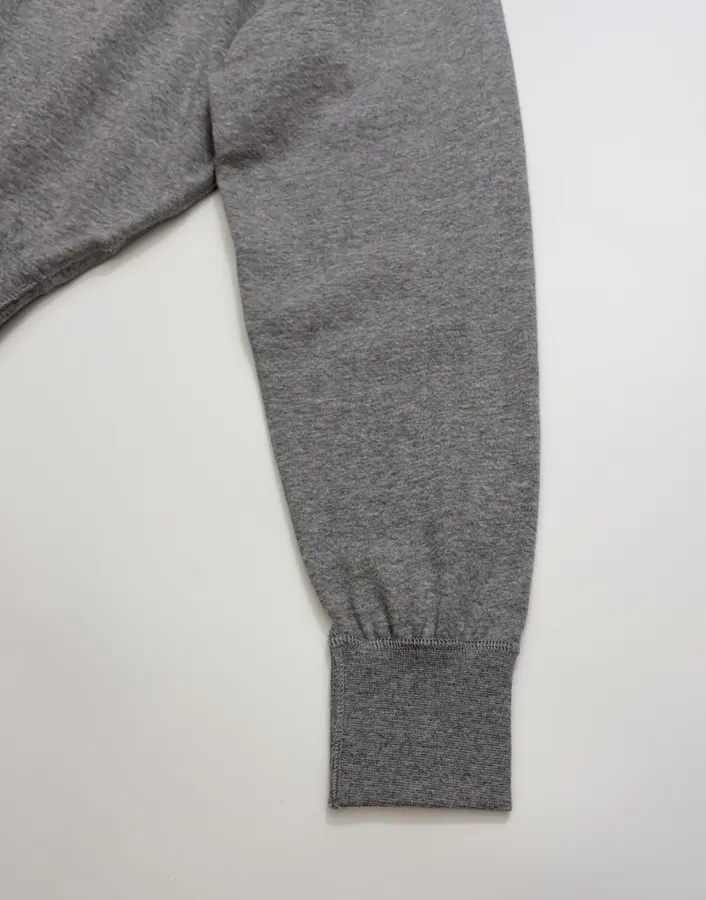 Polo Ralph Lauren Heather Grey Collared Half-Zip Sweatshirt in Heather Grey, product view 05