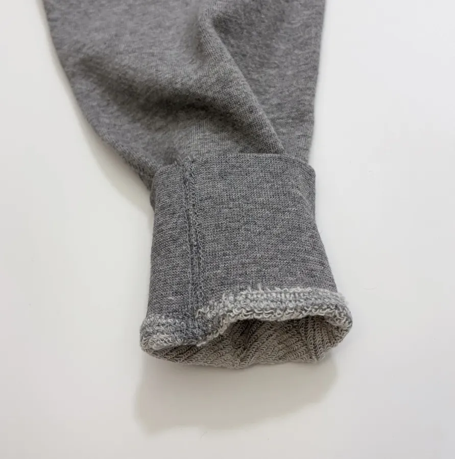 Polo Ralph Lauren Heather Grey Collared Half-Zip Sweatshirt in Heather Grey, product view 06