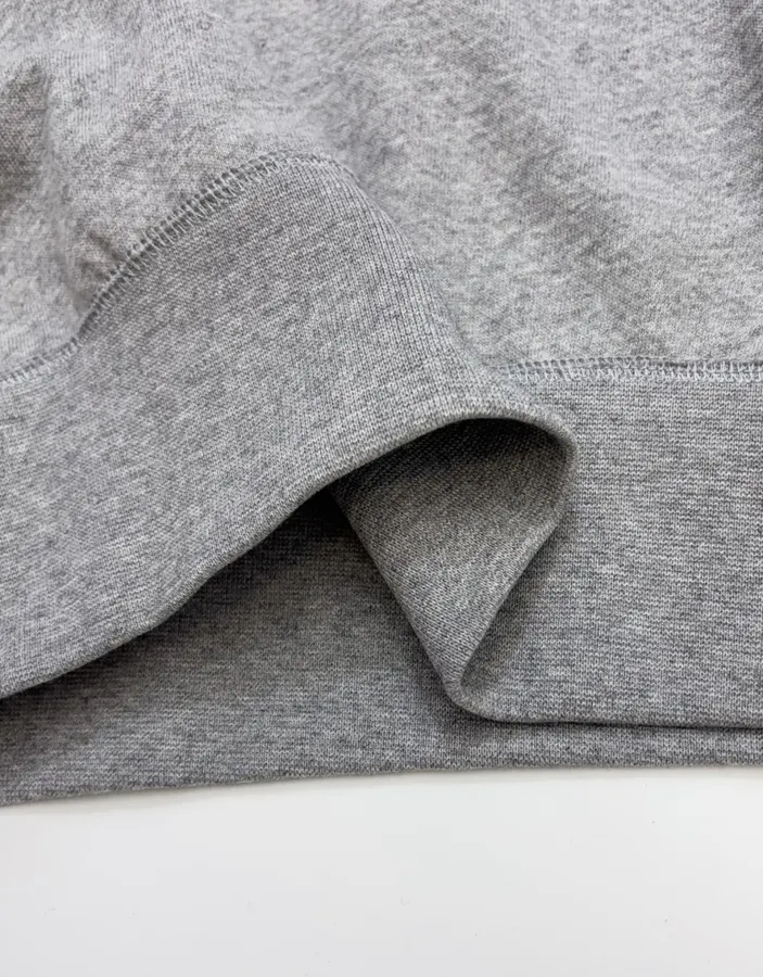 Polo Ralph Lauren Heather Grey Collared Half-Zip Sweatshirt in Heather Grey, product view 09