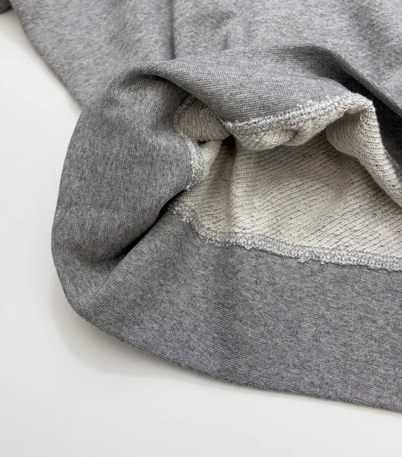 Polo Ralph Lauren Heather Grey Collared Half-Zip Sweatshirt in Heather Grey, product view 10