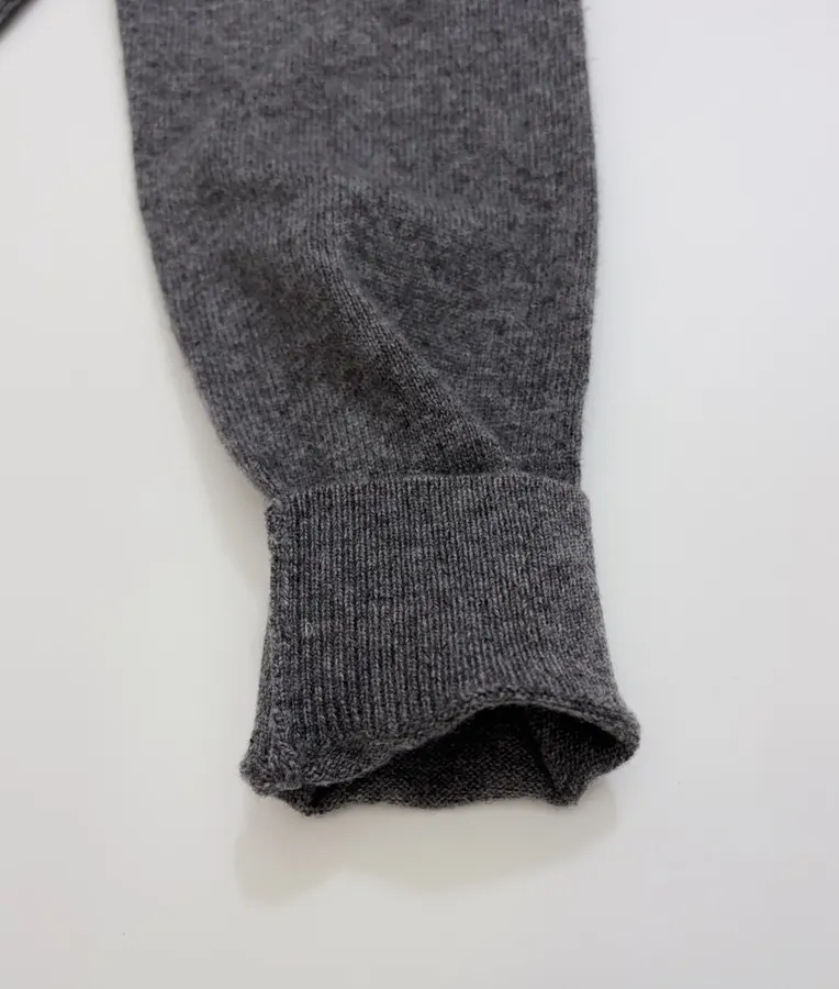 Marni Two-tone ribbed crewneck cardigan with contrast label in As Shown, product view 06