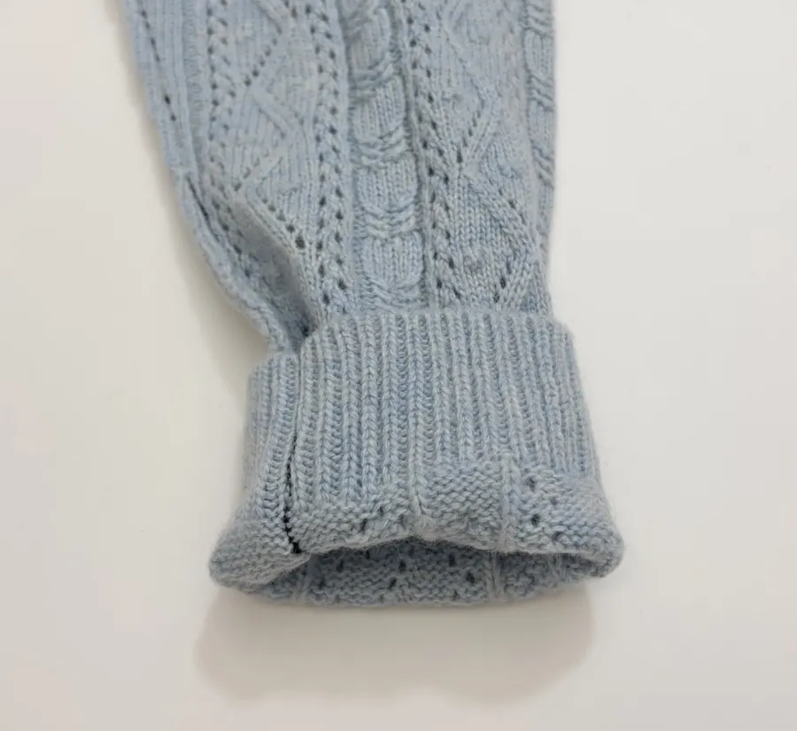 Japanese-style Shetland wool patchwork cardigan in As Shown, product view 06