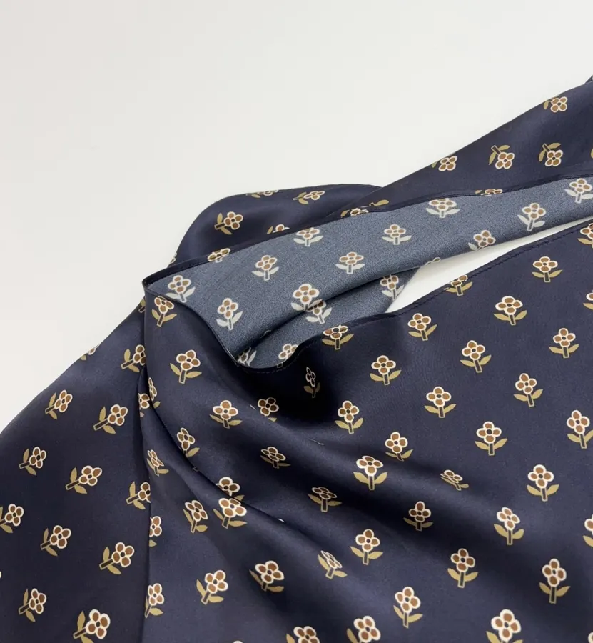 Réalisation Par Navy silk bias-cut halter-back long dress The Mila in Blue, product view 04