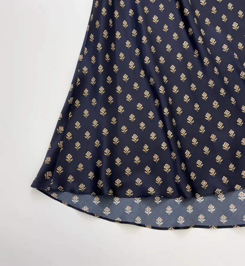 Réalisation Par Navy silk bias-cut halter-back long dress The Mila in Blue, product view 09