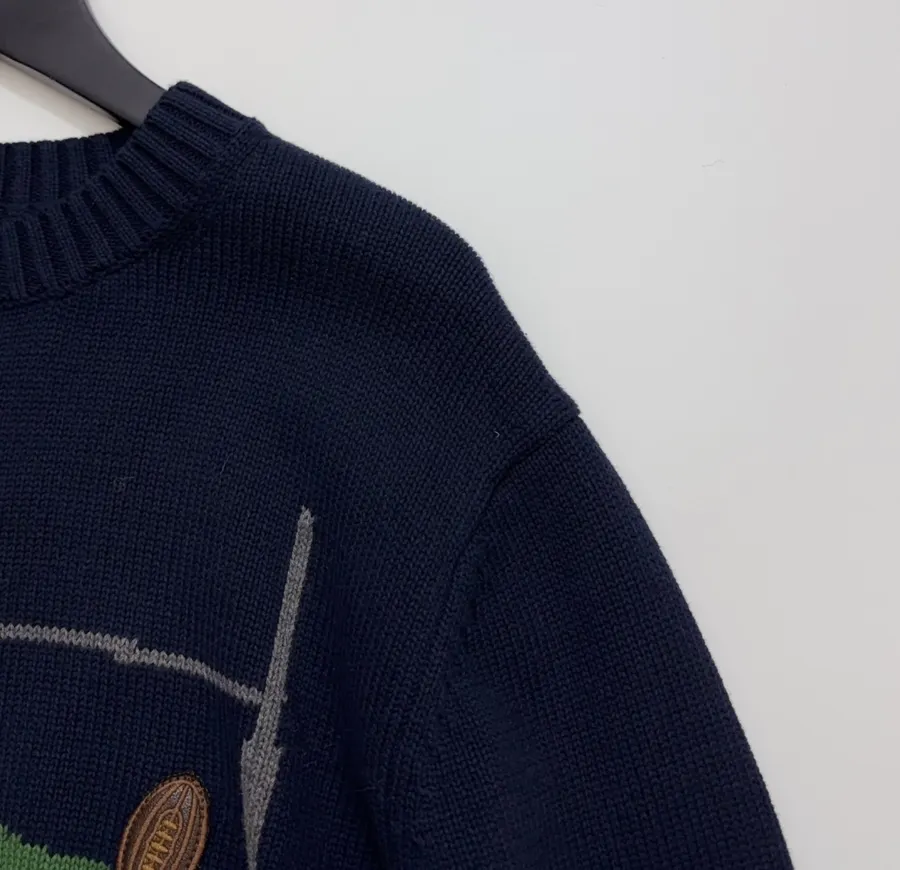 Polo Ralph Lauren Round-neck long-sleeve knit sweater in As Shown, product view 03