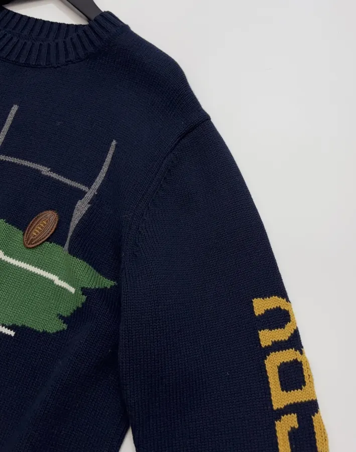 Polo Ralph Lauren Round-neck long-sleeve knit sweater in As Shown, product view 04