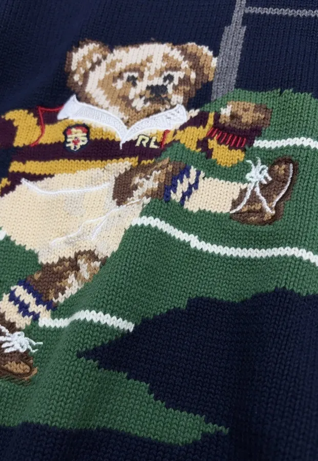 Polo Ralph Lauren Round-neck long-sleeve knit sweater in As Shown, product view 05