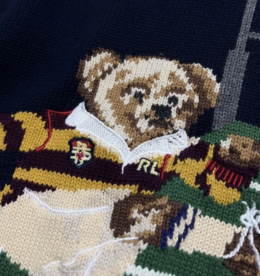 Polo Ralph Lauren Round-neck long-sleeve knit sweater in As Shown, product view 06