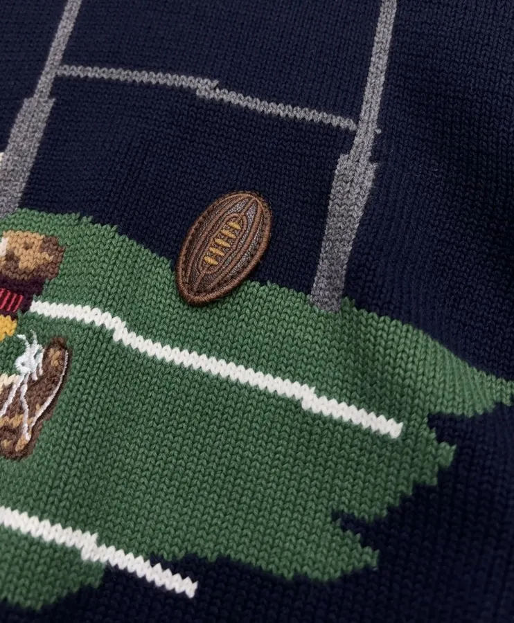 Polo Ralph Lauren Round-neck long-sleeve knit sweater in As Shown, product view 07