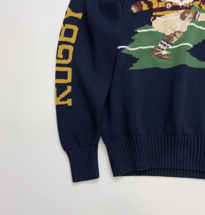 Polo Ralph Lauren Round-neck long-sleeve knit sweater in As Shown, product view 11