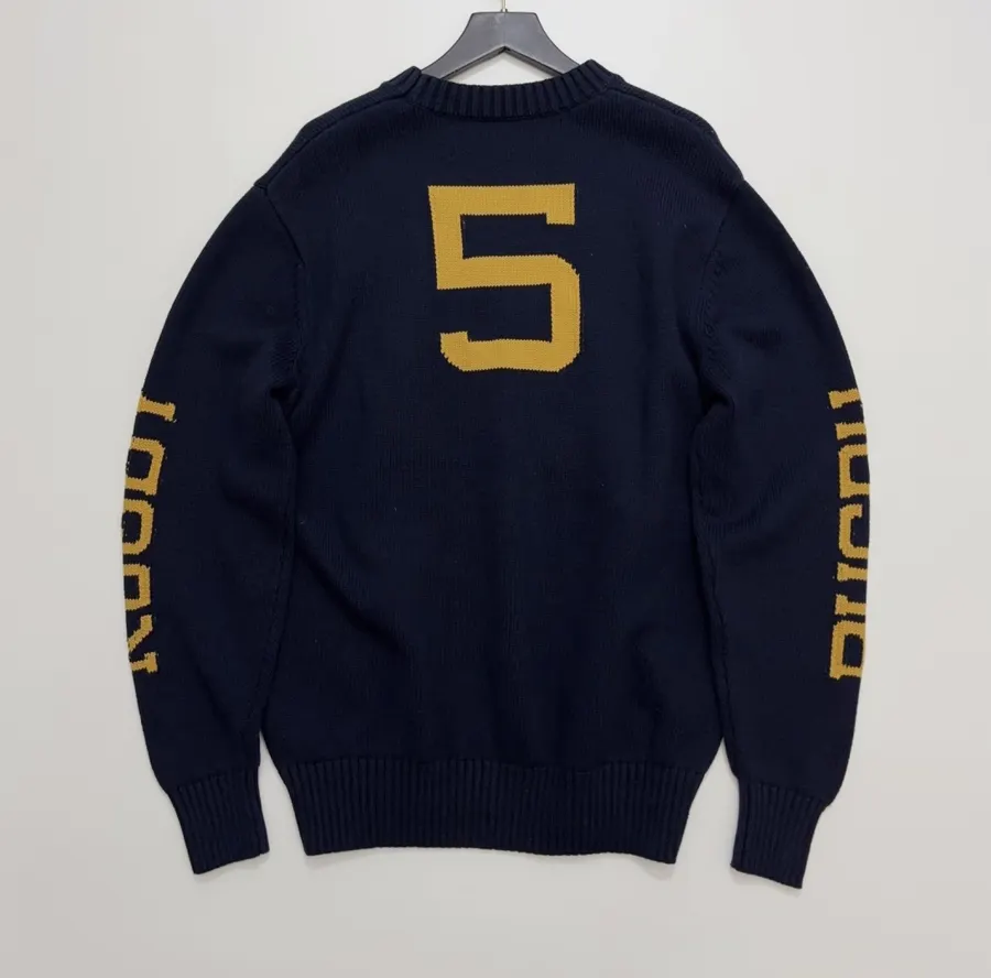 Polo Ralph Lauren Round-neck long-sleeve knit sweater in As Shown, product view 14