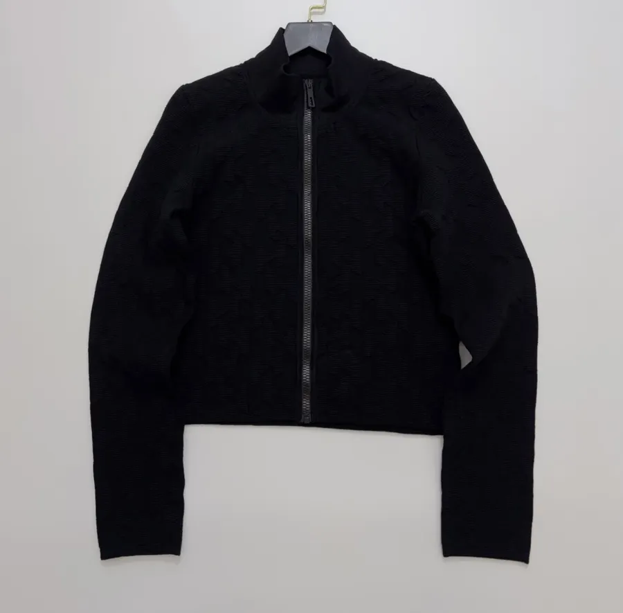 Hermès Embroidered equestrian-style short zip-up knit jacket in As Shown, product view 06