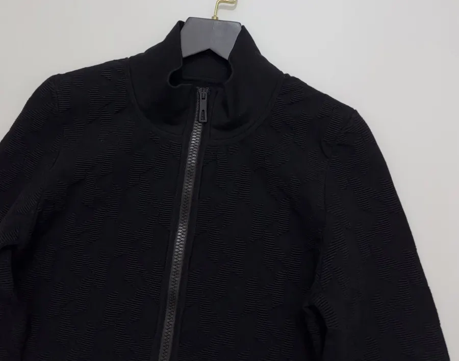Hermès Embroidered equestrian-style short zip-up knit jacket in As Shown, product view 07