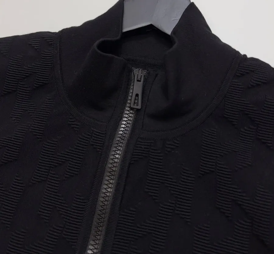 Hermès Embroidered equestrian-style short zip-up knit jacket in As Shown, product view 09