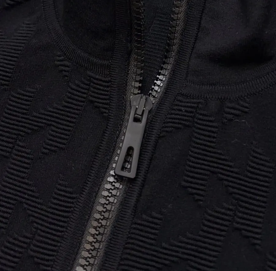 Hermès Embroidered equestrian-style short zip-up knit jacket in As Shown, product view 10