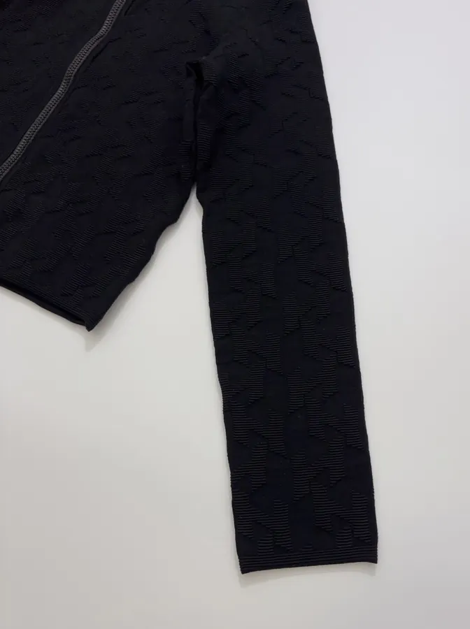 Hermès Embroidered equestrian-style short zip-up knit jacket in As Shown, product view 12
