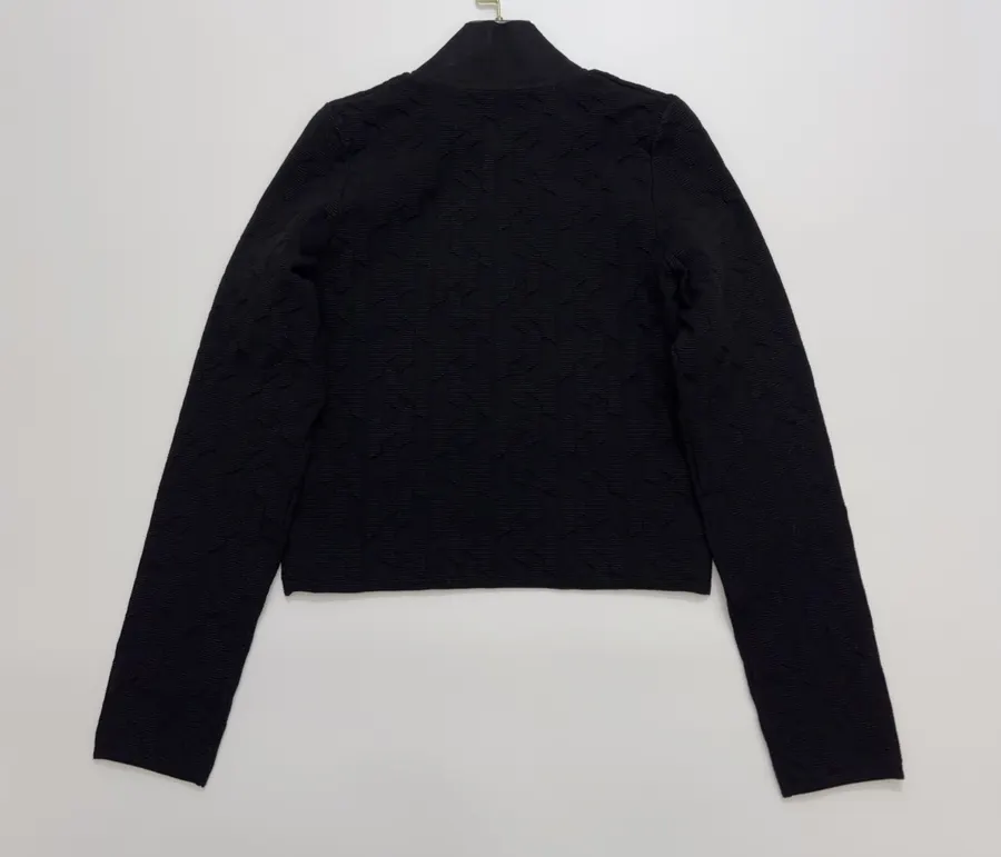 Hermès Embroidered equestrian-style short zip-up knit jacket in As Shown, product view 19