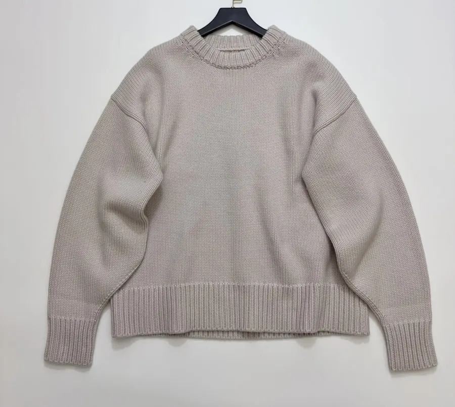 The Row Cashmere-Wool Sweater, Relaxed Silhouette, Long Sleeve in As Shown, product view