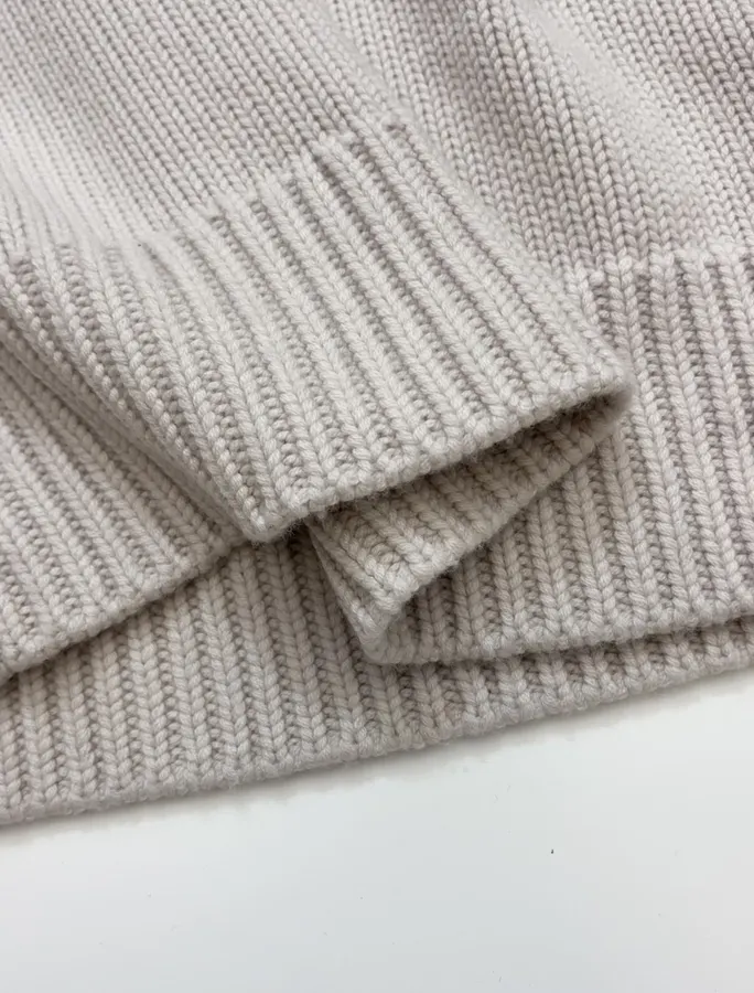 The Row Cashmere-Wool Sweater, Relaxed Silhouette, Long Sleeve in As Shown, product view 08