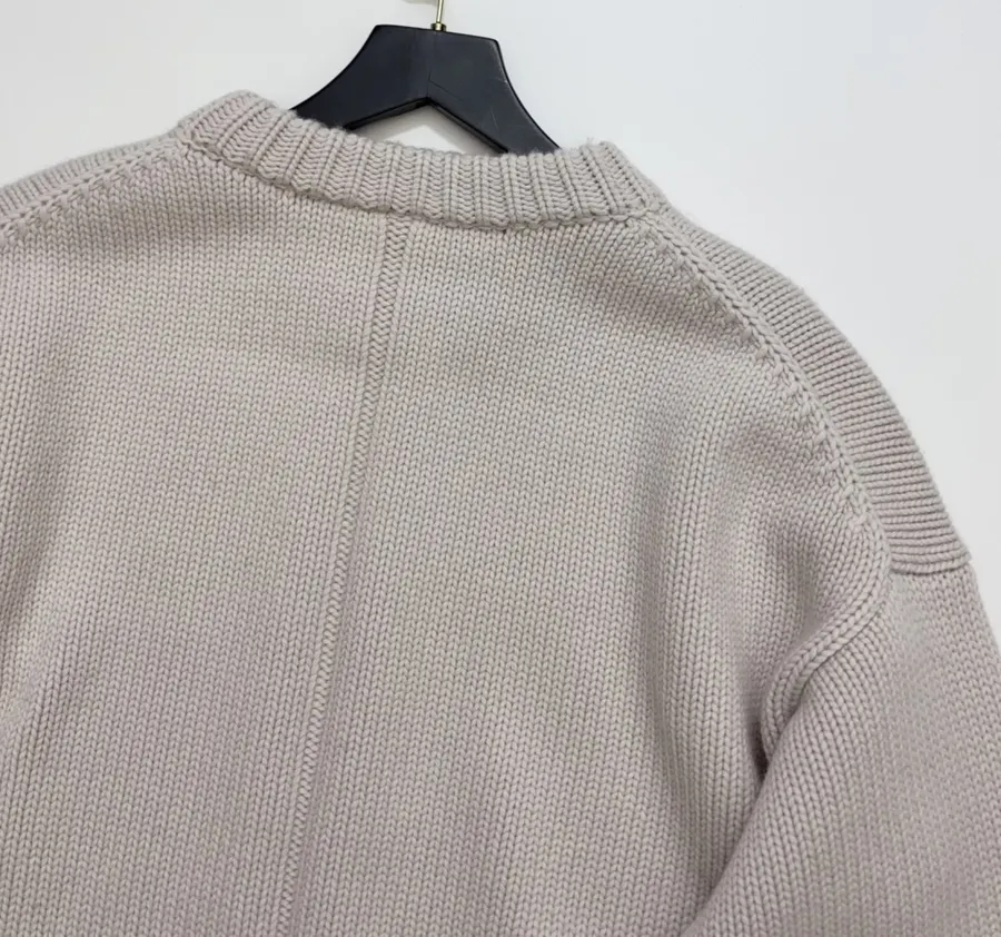 The Row Cashmere-Wool Sweater, Relaxed Silhouette, Long Sleeve in As Shown, product view 13