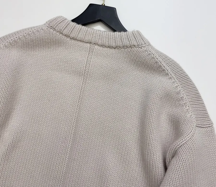 The Row Cashmere-Wool Sweater, Relaxed Silhouette, Long Sleeve in As Shown, product view 14