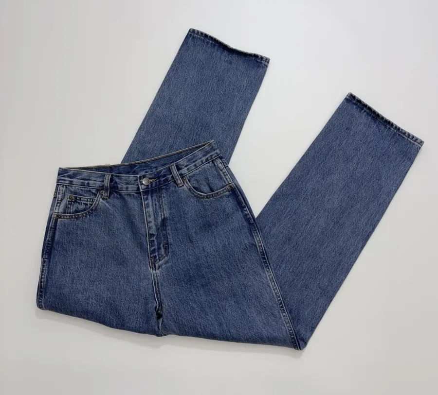 Loro Piana 蓝色高腰直筒牛仔裤，牛仔蓝，商品图 2