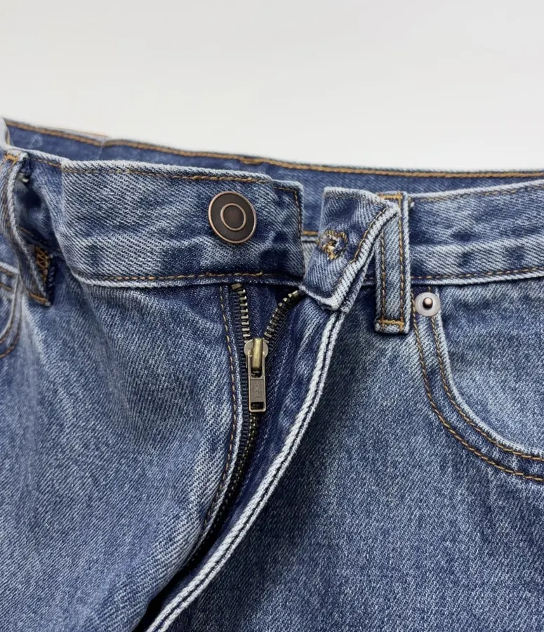 Loro Piana 蓝色高腰直筒牛仔裤，牛仔蓝，商品图 6