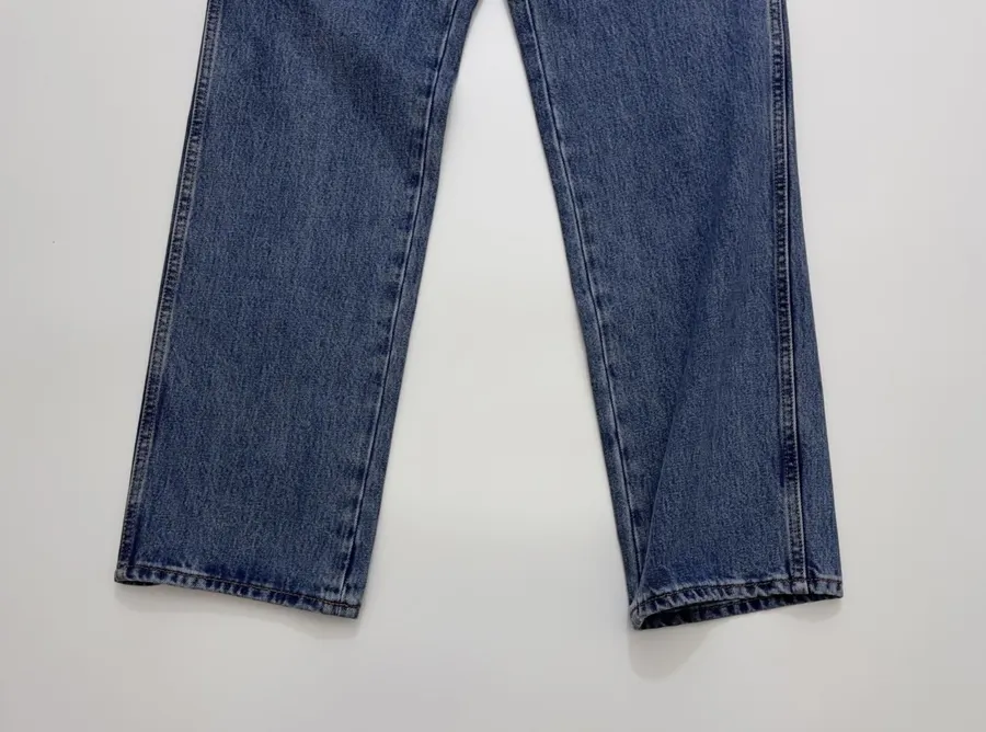 Loro Piana 蓝色高腰直筒牛仔裤，牛仔蓝，商品图 9