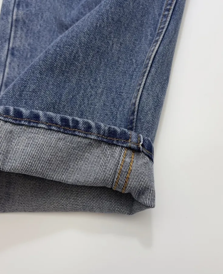 Loro Piana 蓝色高腰直筒牛仔裤，牛仔蓝，商品图 12