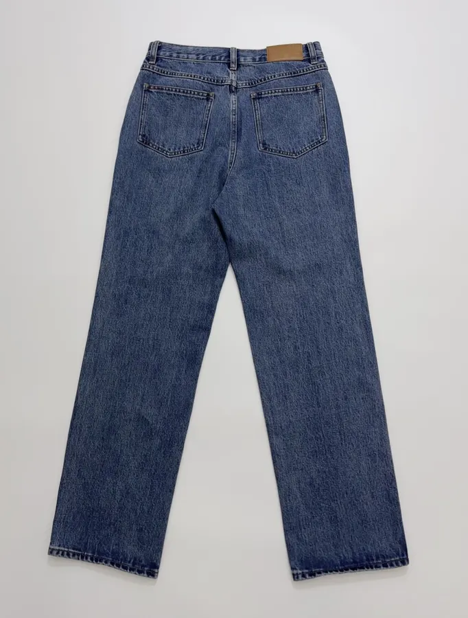 Loro Piana 蓝色高腰直筒牛仔裤，牛仔蓝，商品图 14
