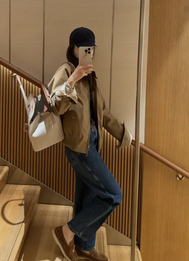 Loro Piana 蓝色高腰直筒牛仔裤，牛仔蓝，商品图 22
