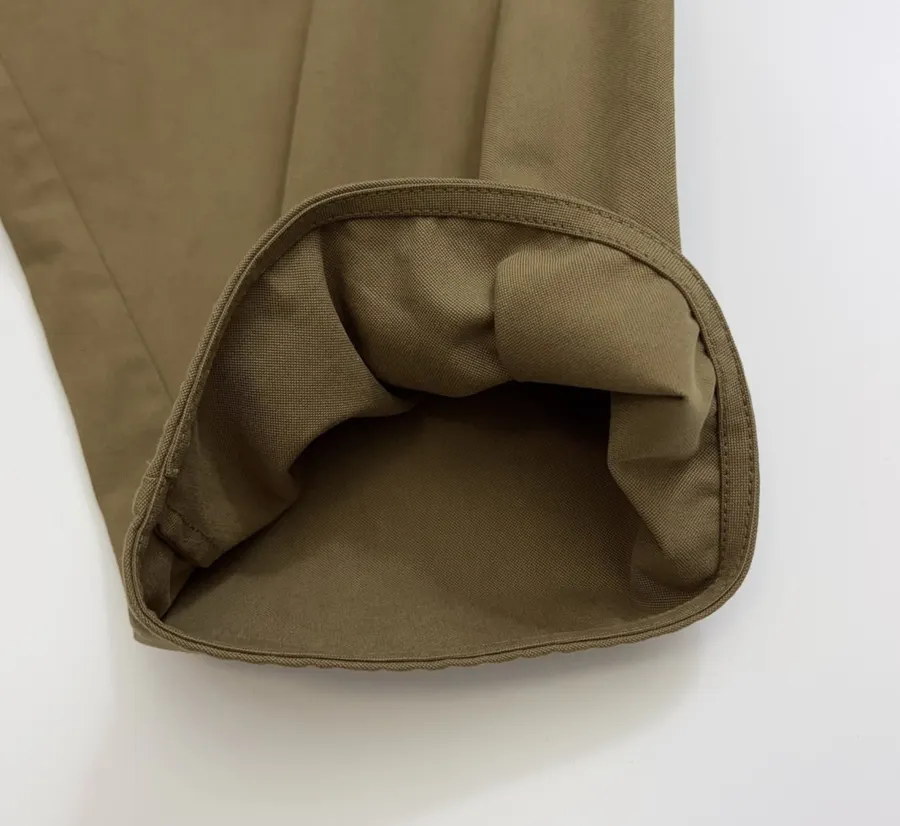 The Row Cotton Aurore trench coat with structured silhouette, diagonal front closure, and three-quarter sleeves in As Shown, product view 10