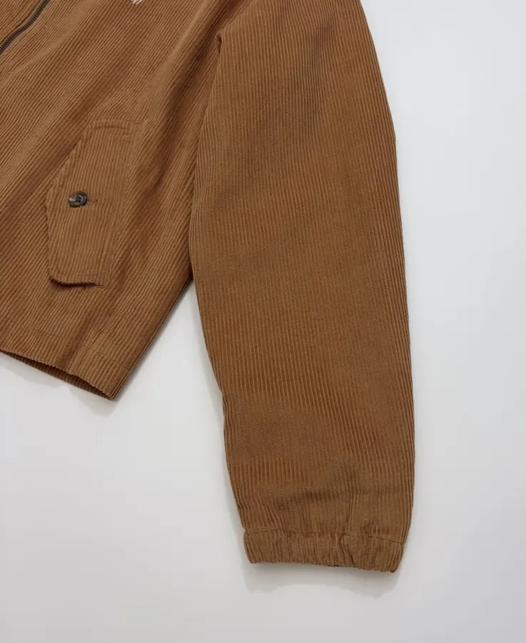 Polo Ralph Lauren Camel Corduroy Stand-Collar Harrington Jacket in Camel, product view 04