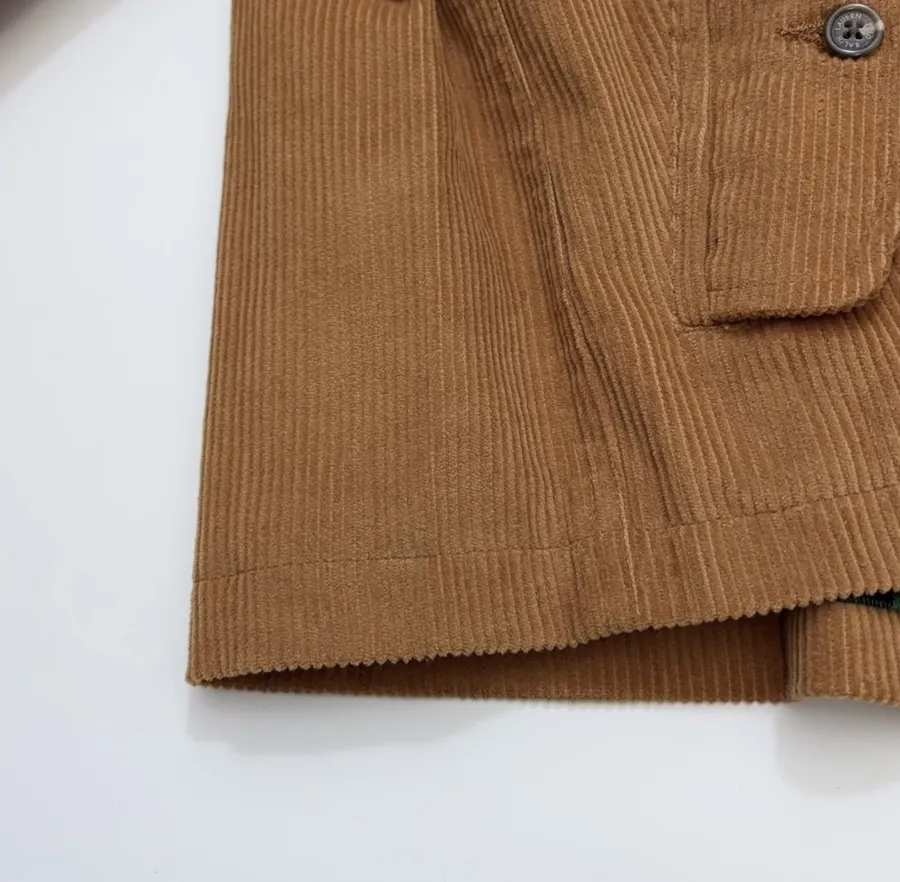 Polo Ralph Lauren Camel Corduroy Stand-Collar Harrington Jacket in Camel, product view 08