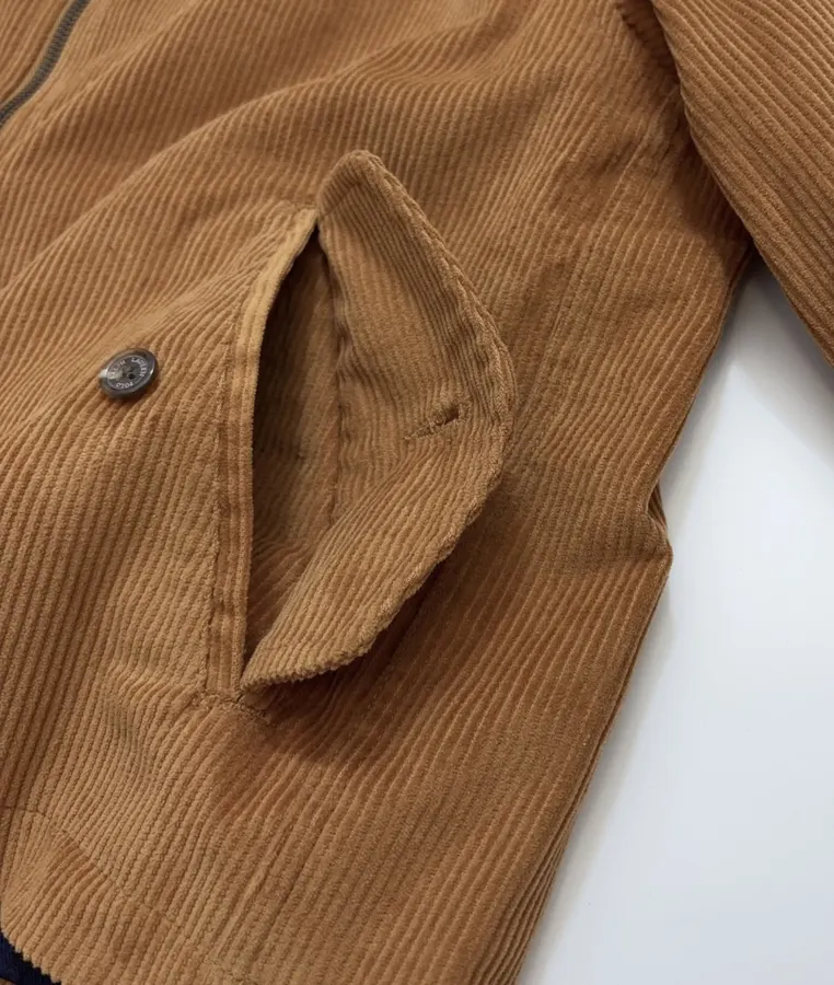 Polo Ralph Lauren Camel Corduroy Stand-Collar Harrington Jacket in Camel, product view 10